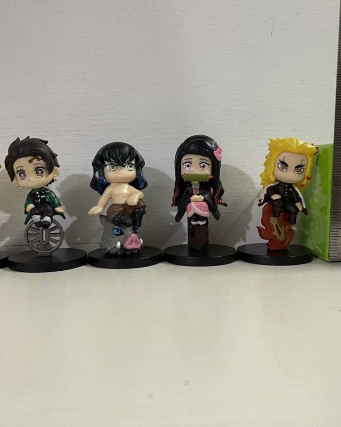 SET 6 DEMON / CON CAJA / 7.5CM. APROX